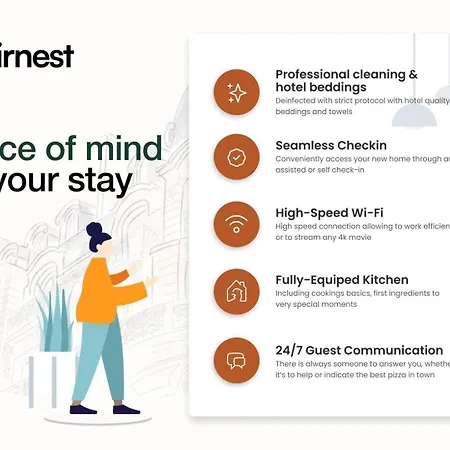 1br Cosy Luminous W/ Ac | By Airnest